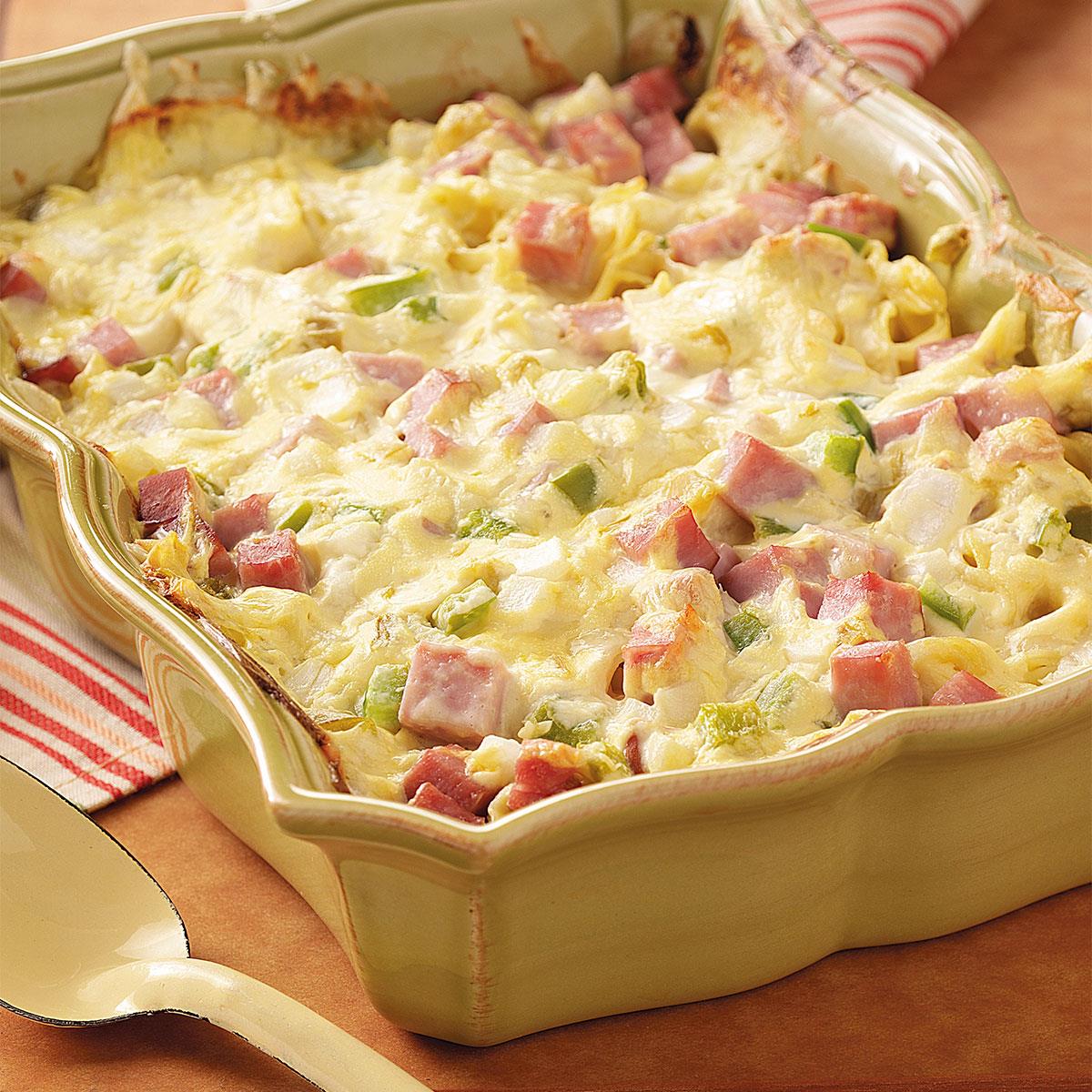 Ham and Swiss Casserole Recipe | Taste of Home