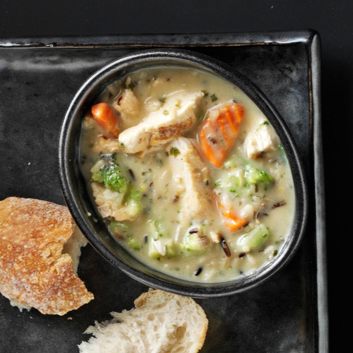 Hearty Chicken & Wild Rice Soup Recipe Taste of Home