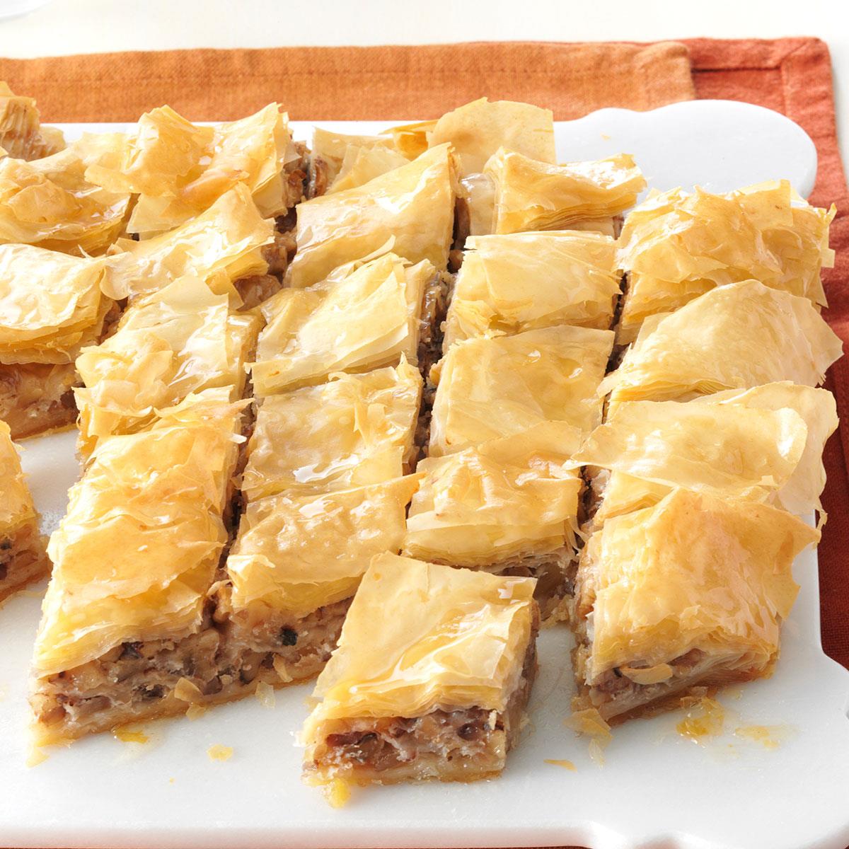 Honey Nut & Cream Cheese Baklava Recipe Taste of Home