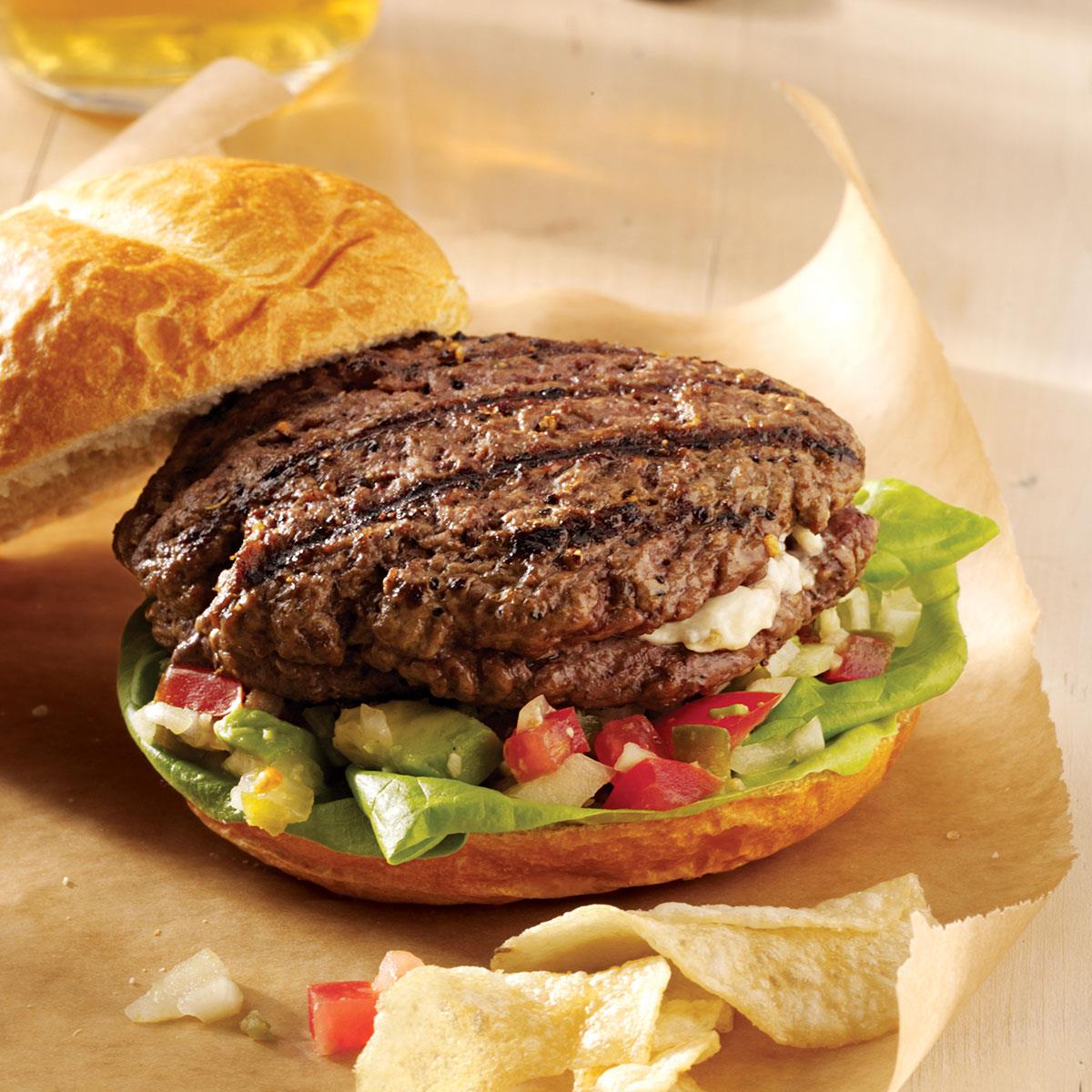 Jalapeno Popper Mega Burgers Recipe Taste of Home