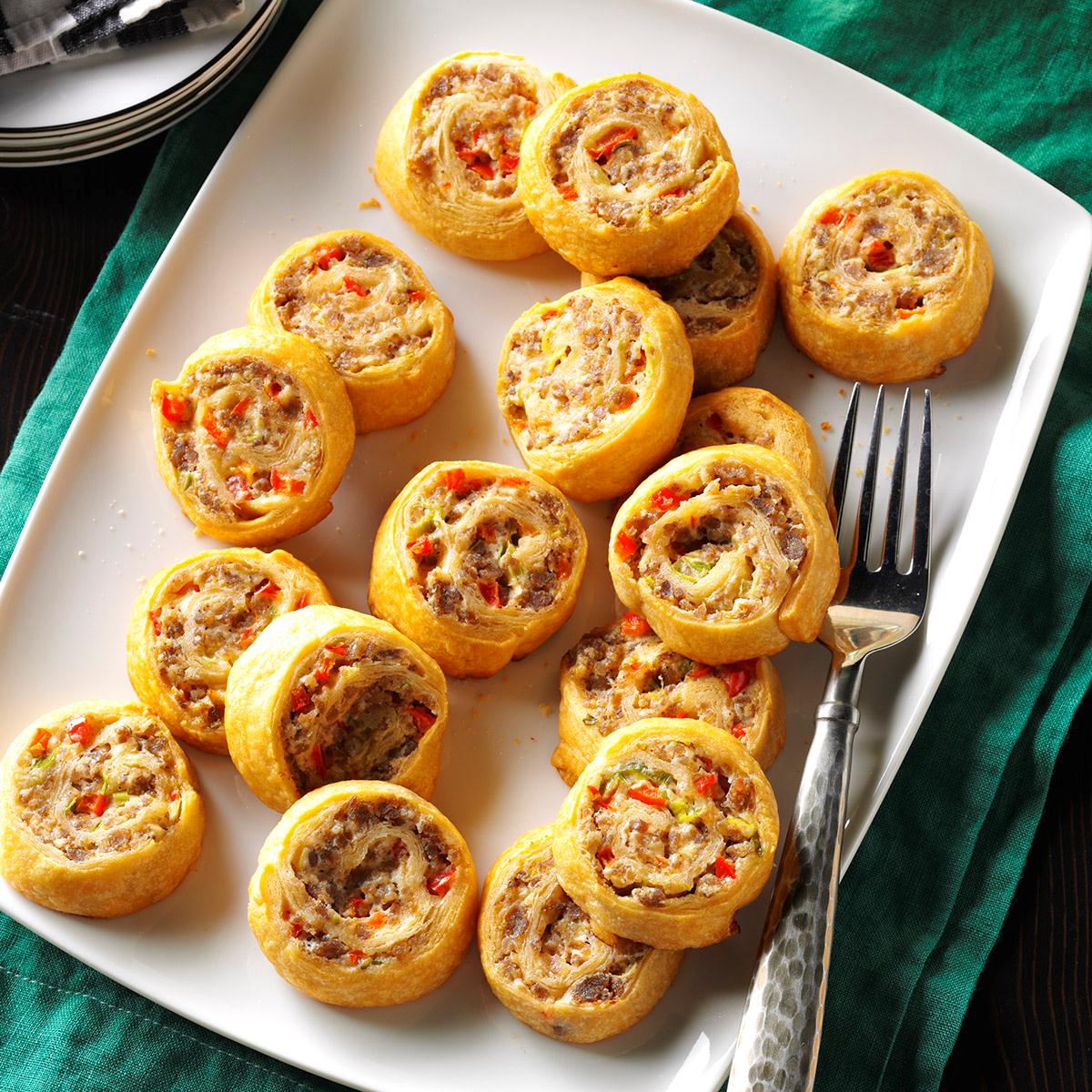 Make-Ahead Sausage Pinwheels Recipe | Taste of Home