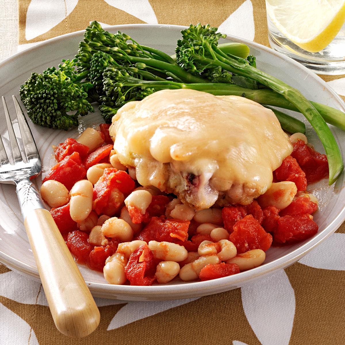Makeover Mediterranean Chicken & Beans Recipe | Taste of Home