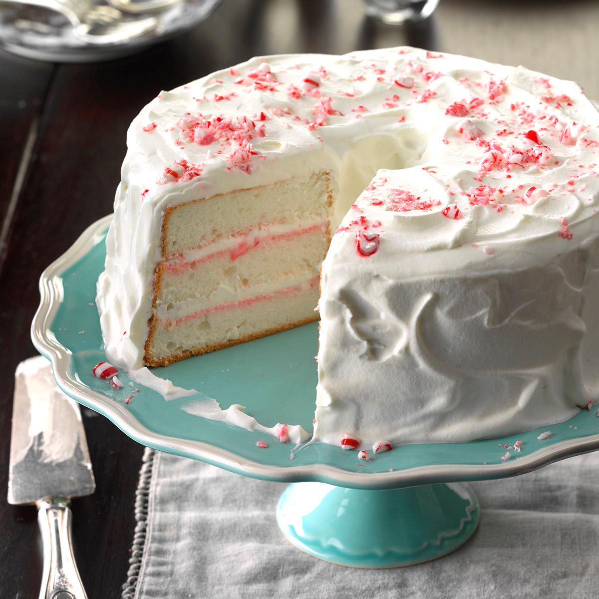 Mint Angel Cake Recipe | Taste of Home