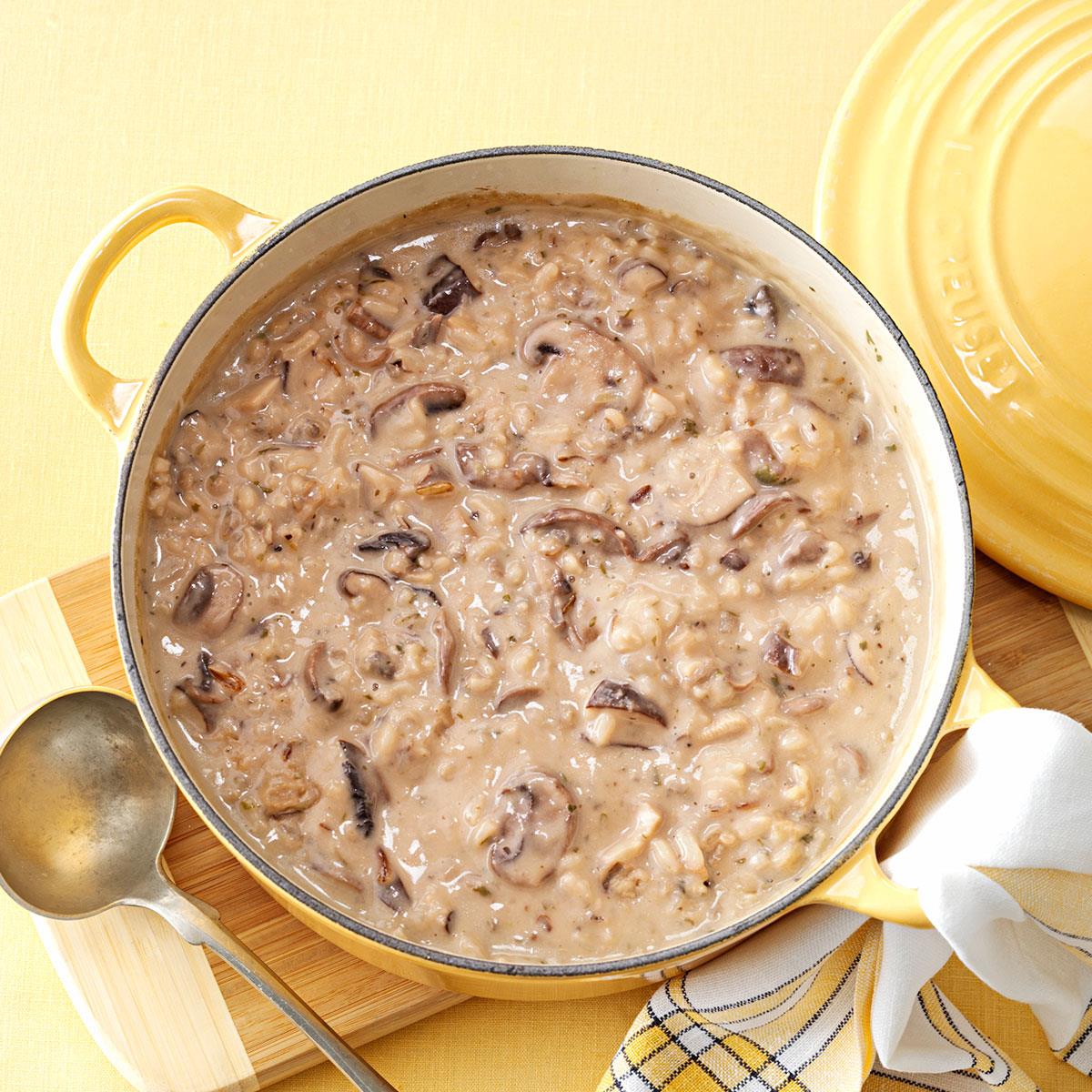 Mushroom & Wild Rice Soup Recipe Taste of Home