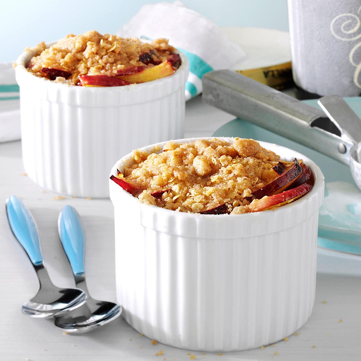 Nectarine Plum Crisps Recipe Taste of Home