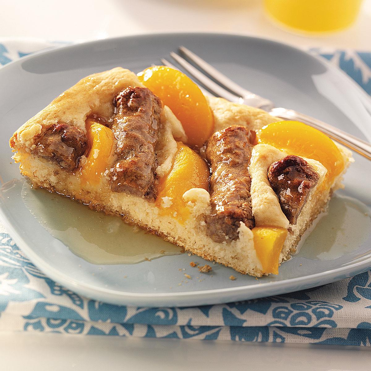 Sausage-Peach Breakfast Bake