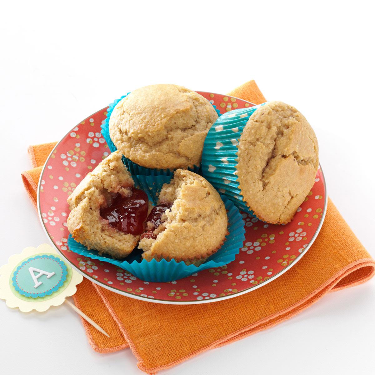 Peanut Butter & Jam Muffins Recipe Taste of Home