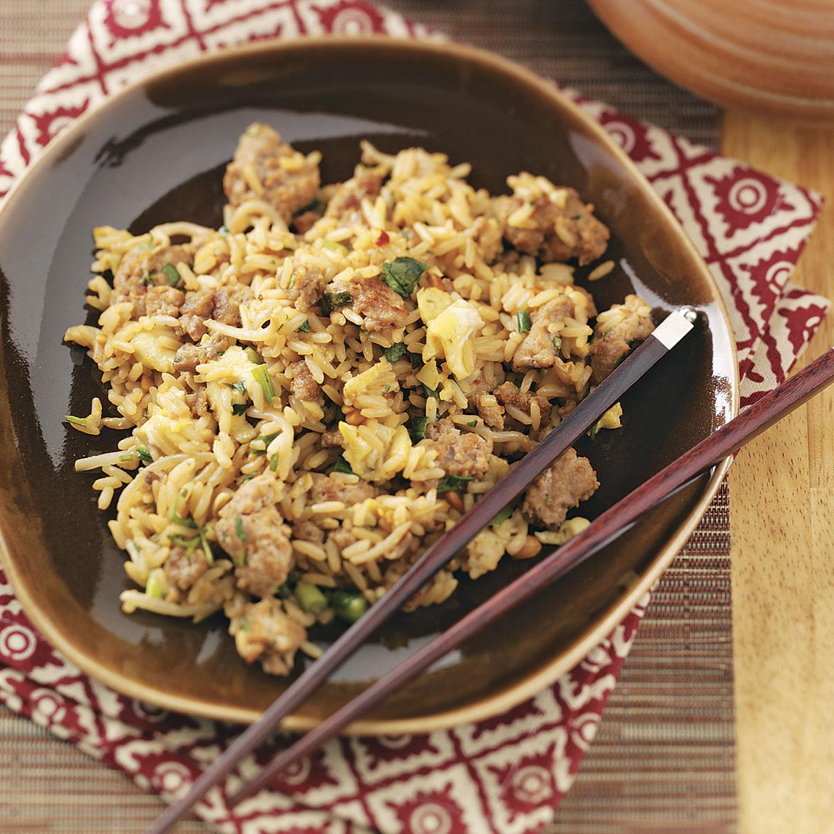 Peanut Turkey Fried Rice Recipe Taste of Home