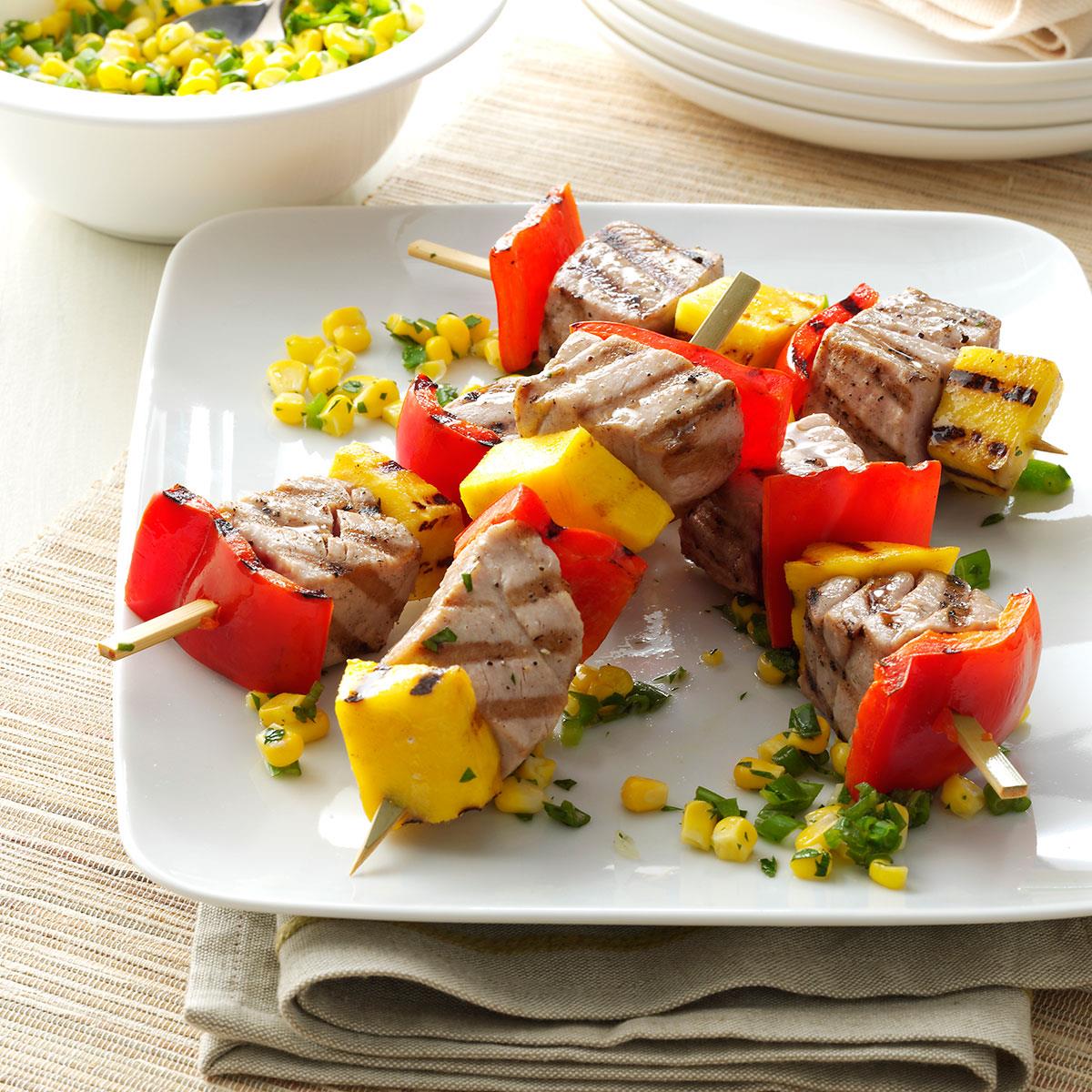 Peppered Tuna Kabobs Recipe Taste of Home
