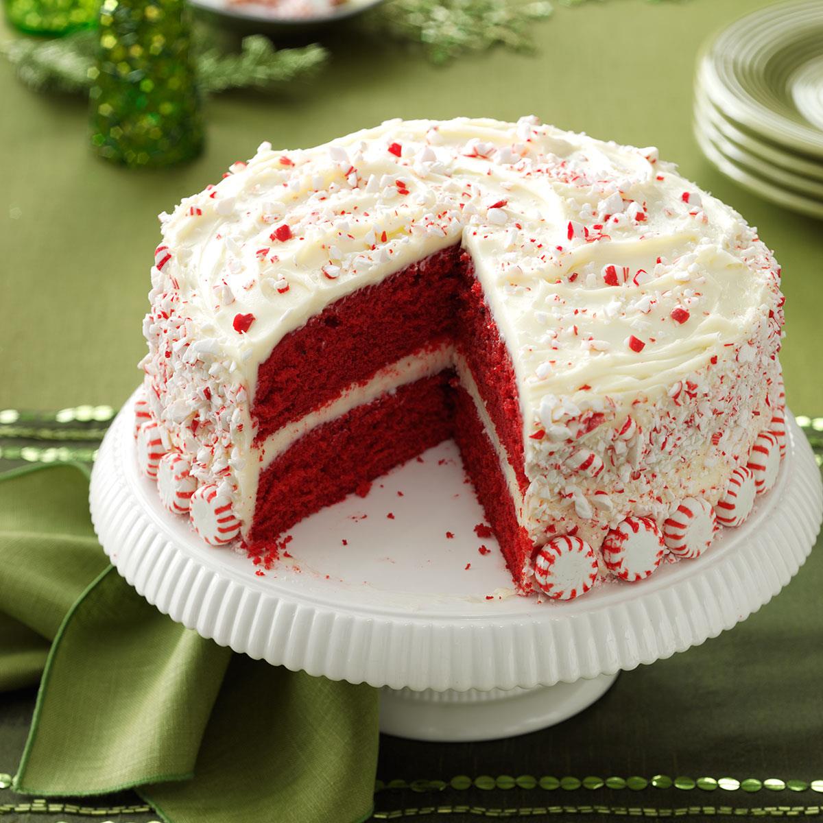Peppermint Red Velvet Cake Recipe | Taste of Home