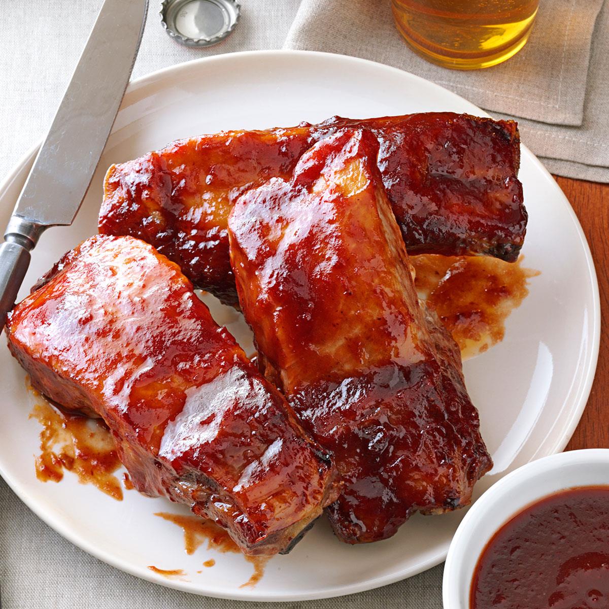 Plum Glazed Country Ribs Recipe Taste Of Home