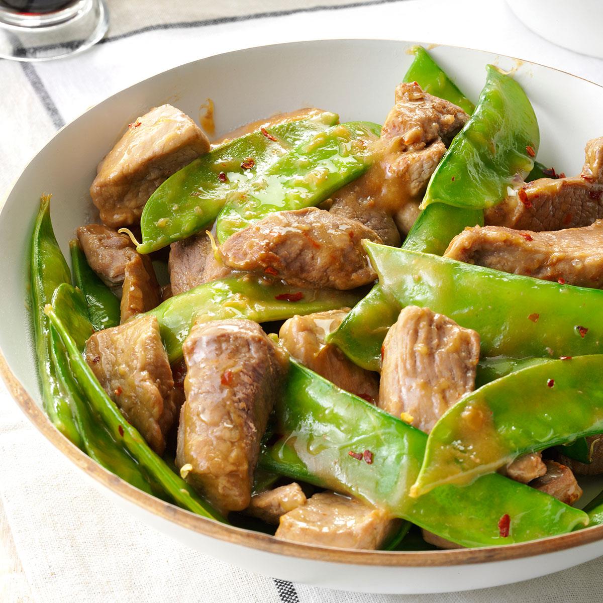Pork And Pea Pods