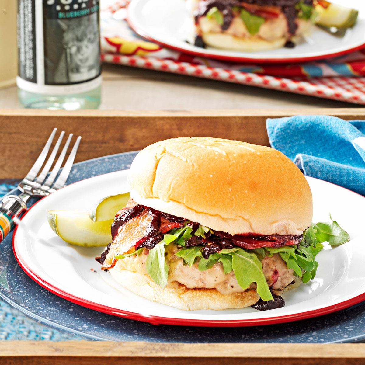 Pork Burgers with Sassy Barbecue Sauce Recipe Taste of Home