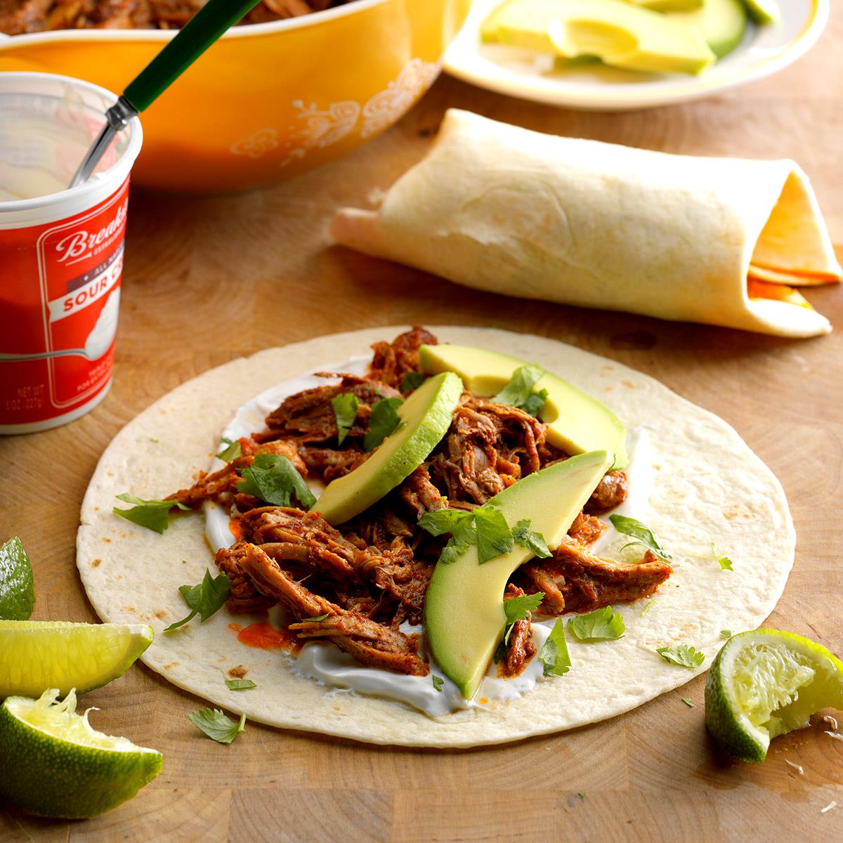 Pork Burritos Recipe Taste Of Home