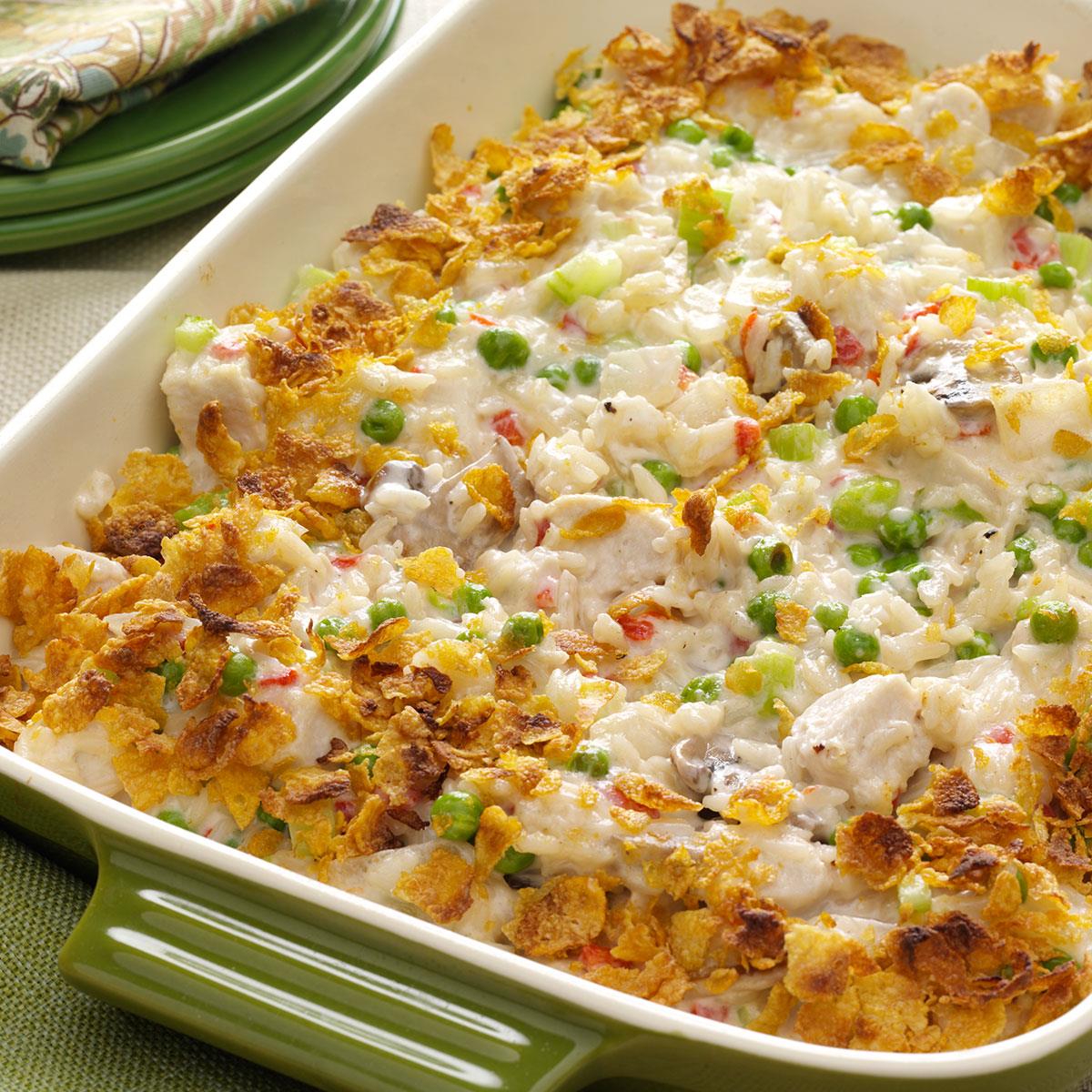 Potluck Chicken Casserole Recipe | Taste of Home