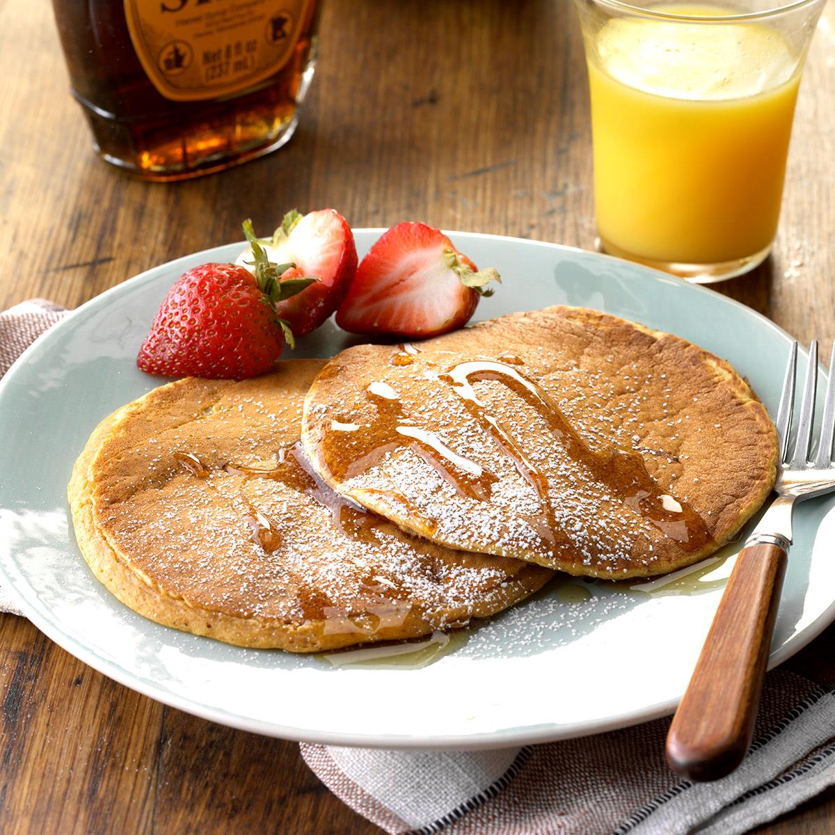 PumpkinFlavored Pancakes Recipe Taste of Home