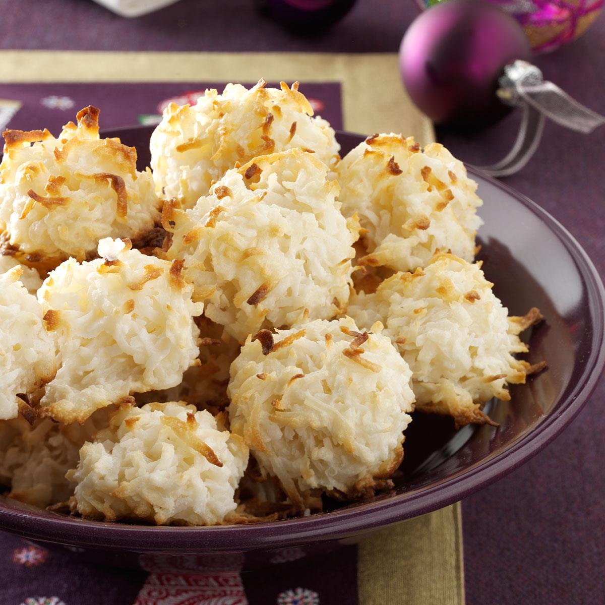 Quick Coconut Macaroons Recipe Taste of Home Quick Coconut Macaroons Recipe Taste of Home