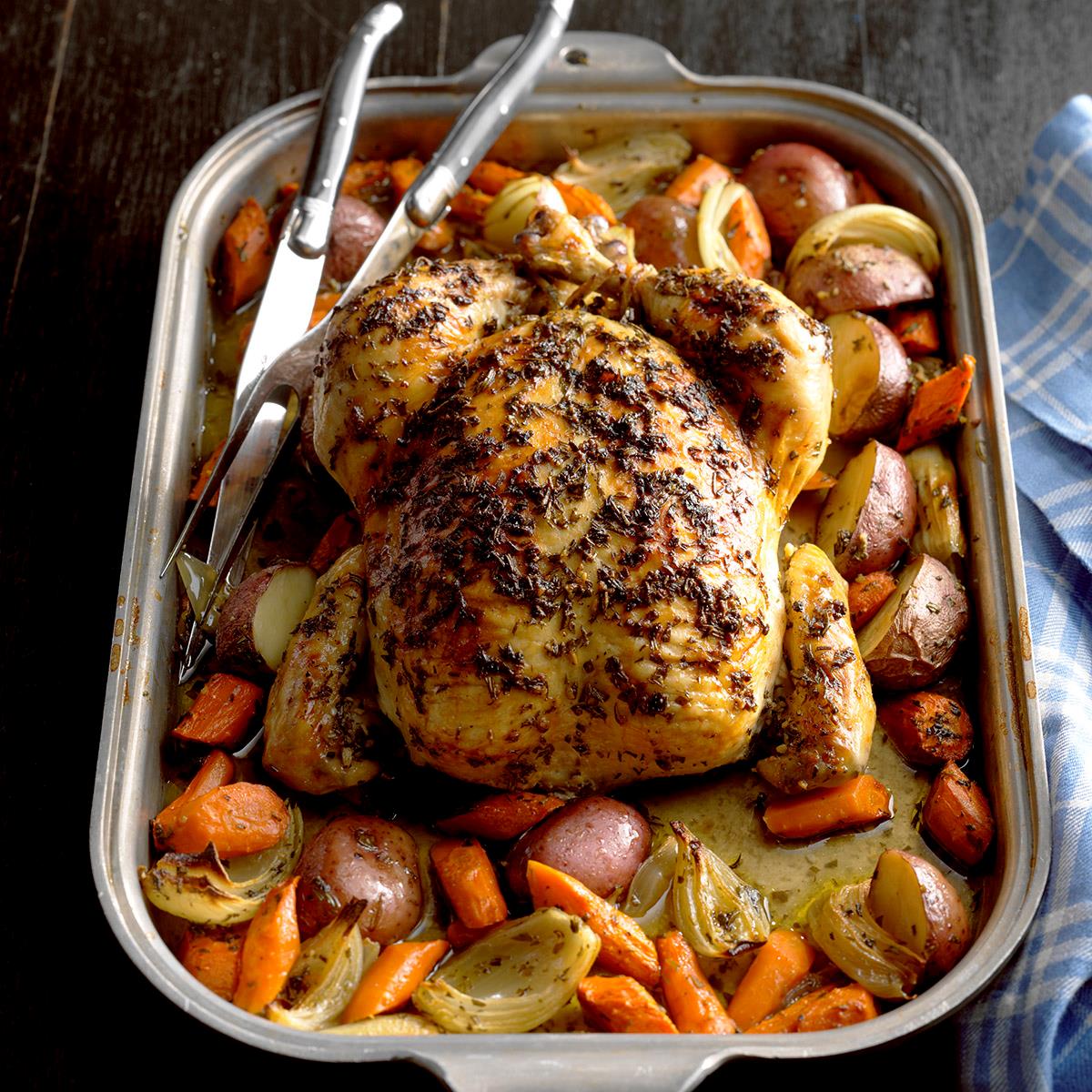 Roasted Chicken with Rosemary Recipe Taste of Home