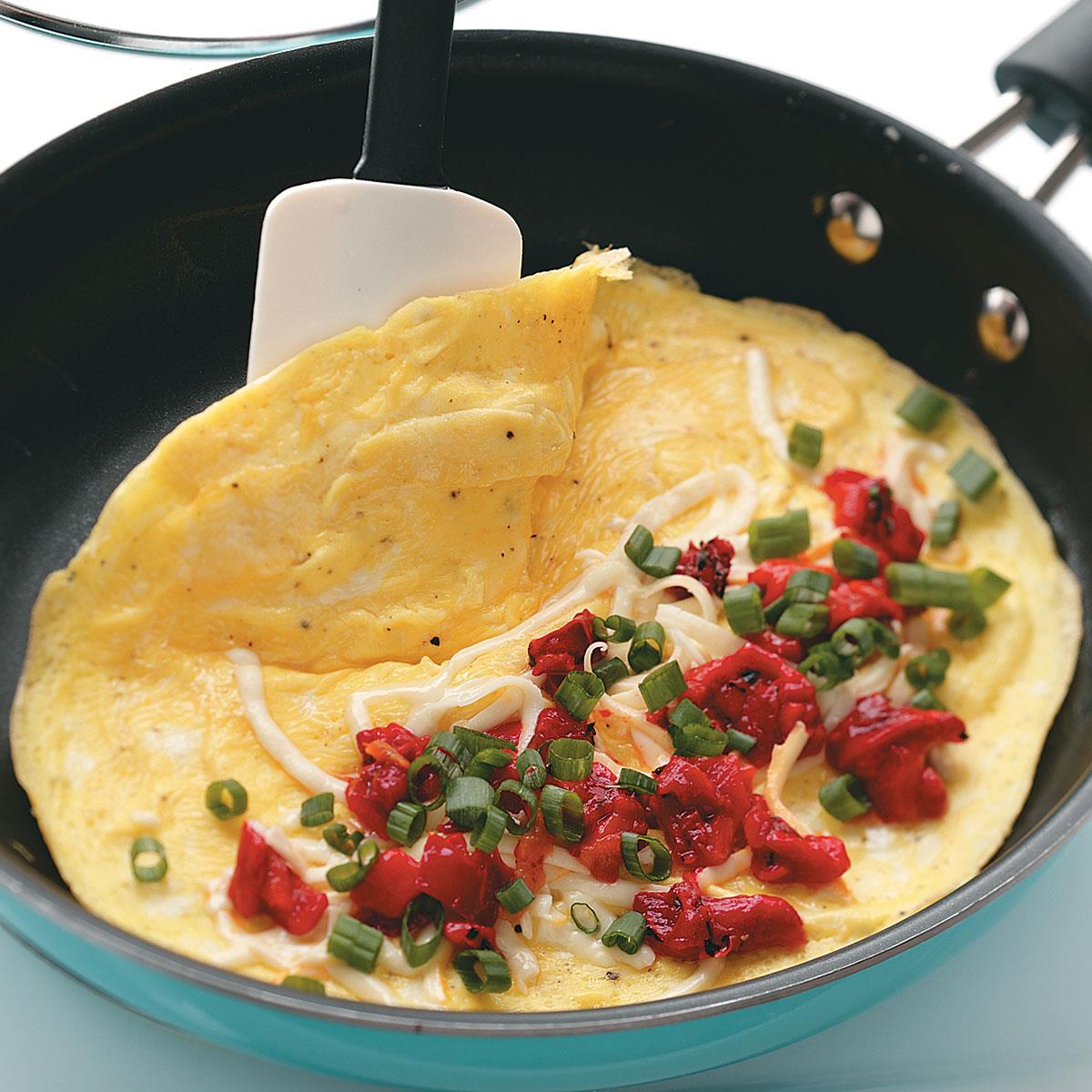 Roasted Red Pepper Omelets Recipe Taste of Home