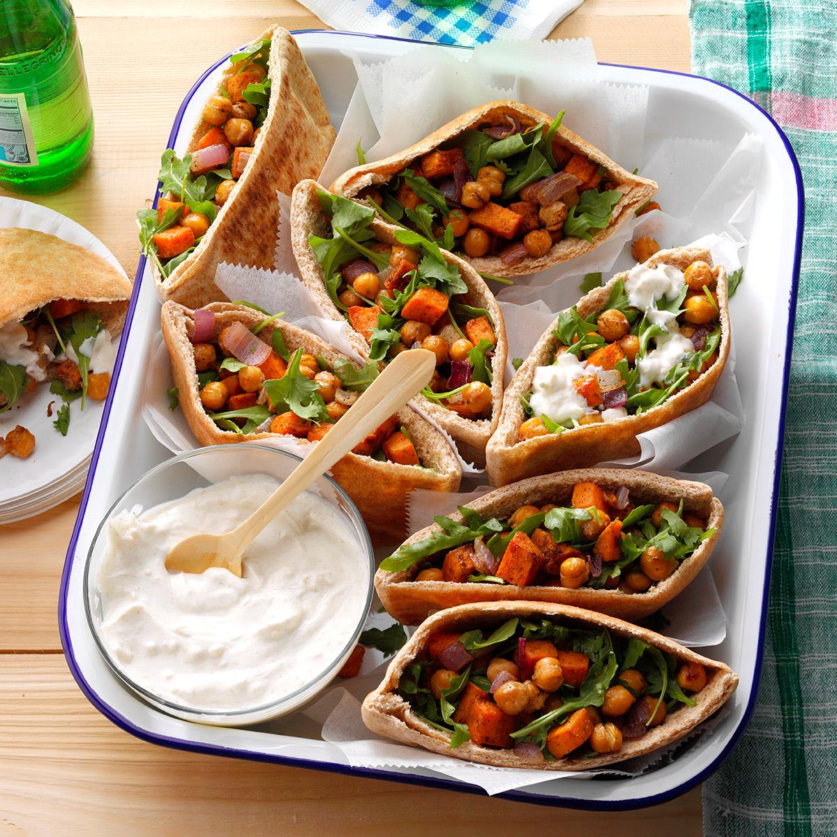 Roasted Sweet Potato & Chickpea Pitas Recipe Taste of Home Roasted Sweet Potato & Chickpea Pitas Recipe Taste of Home