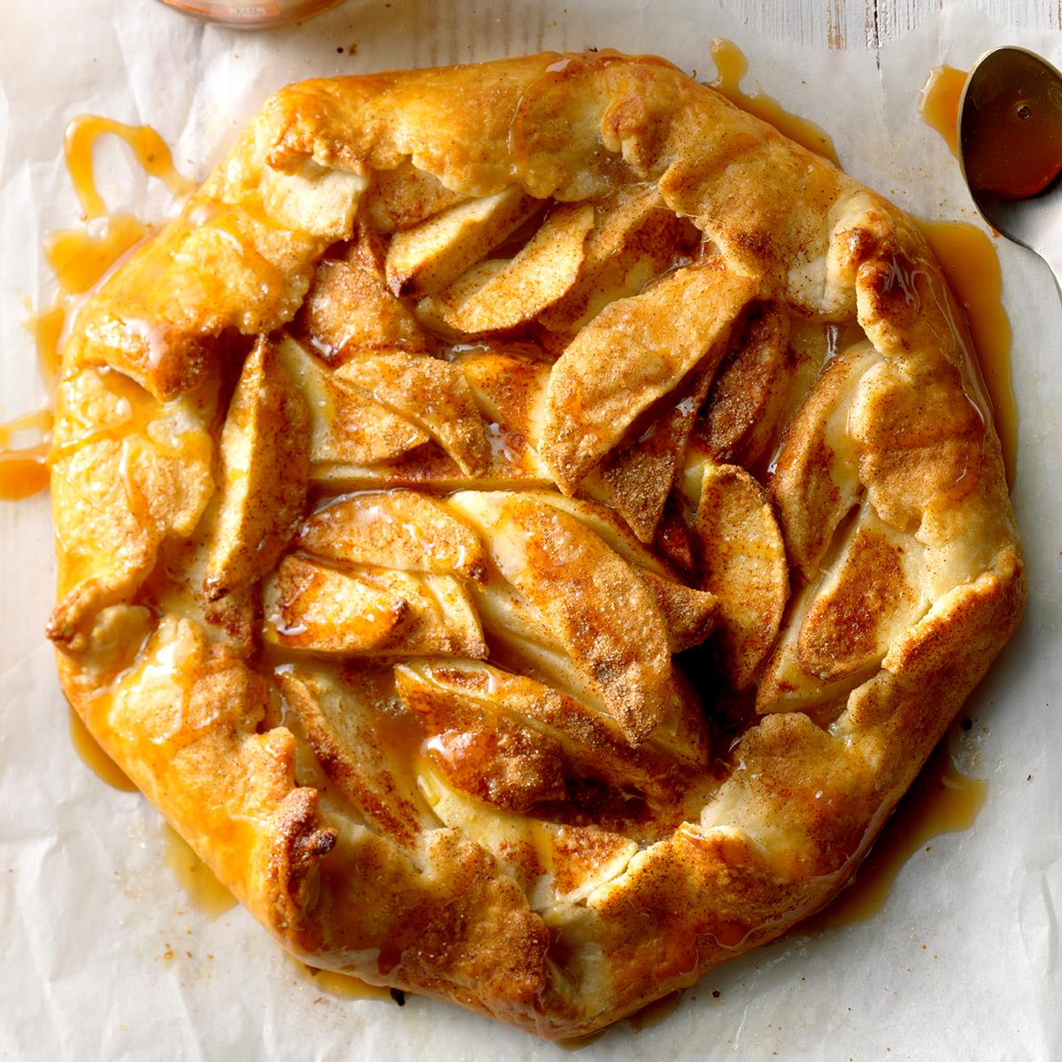 Rustic Caramel Apple Tart Recipe  Taste of Home