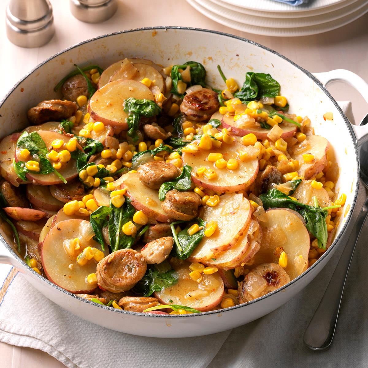 Sausage & Vegetable Skillet Dinner Recipe Taste of Home