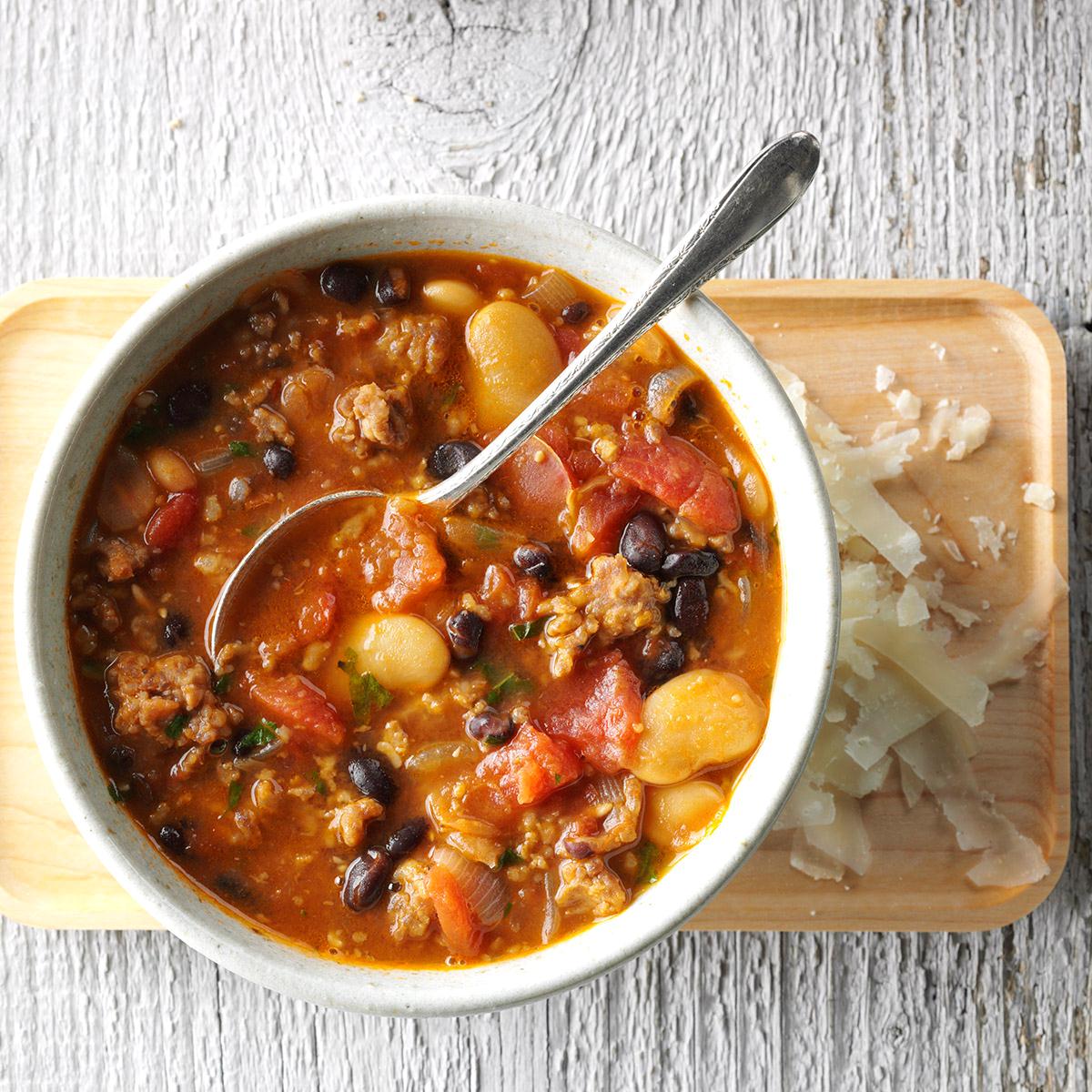 Sausage Bean Soup Recipe Taste of Home