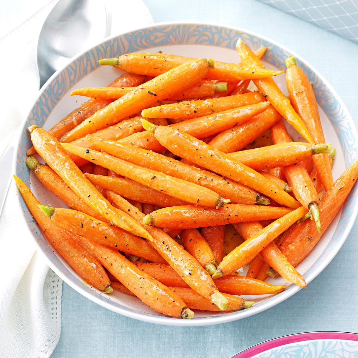 Sauteed OrangeGlazed Baby Carrots Recipe Taste of Home