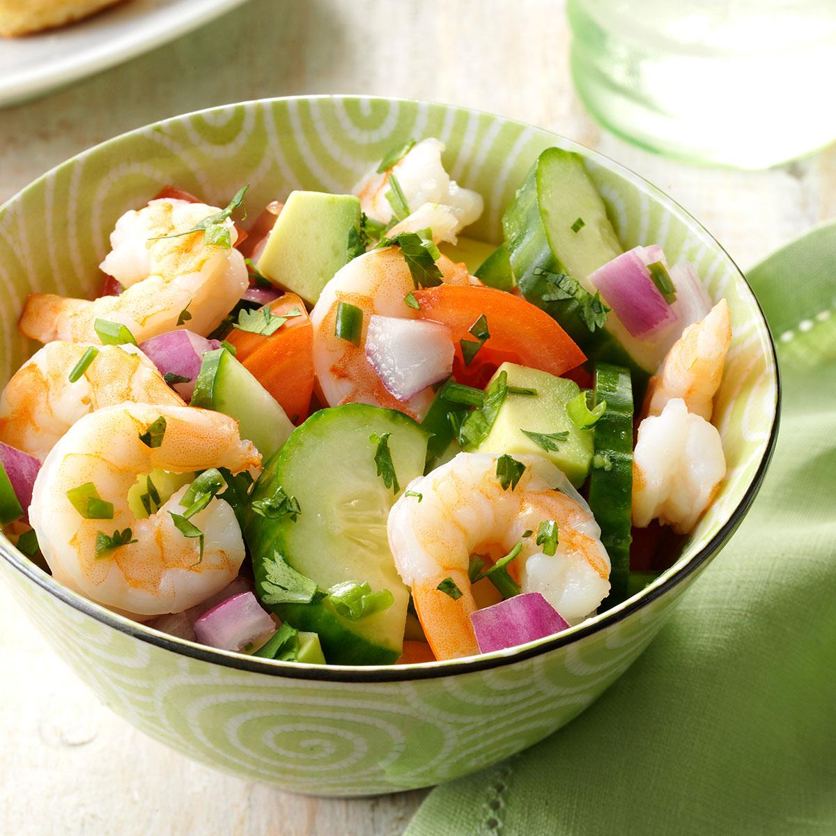 Shrimp Veggie Salad Recipe | Taste of Home