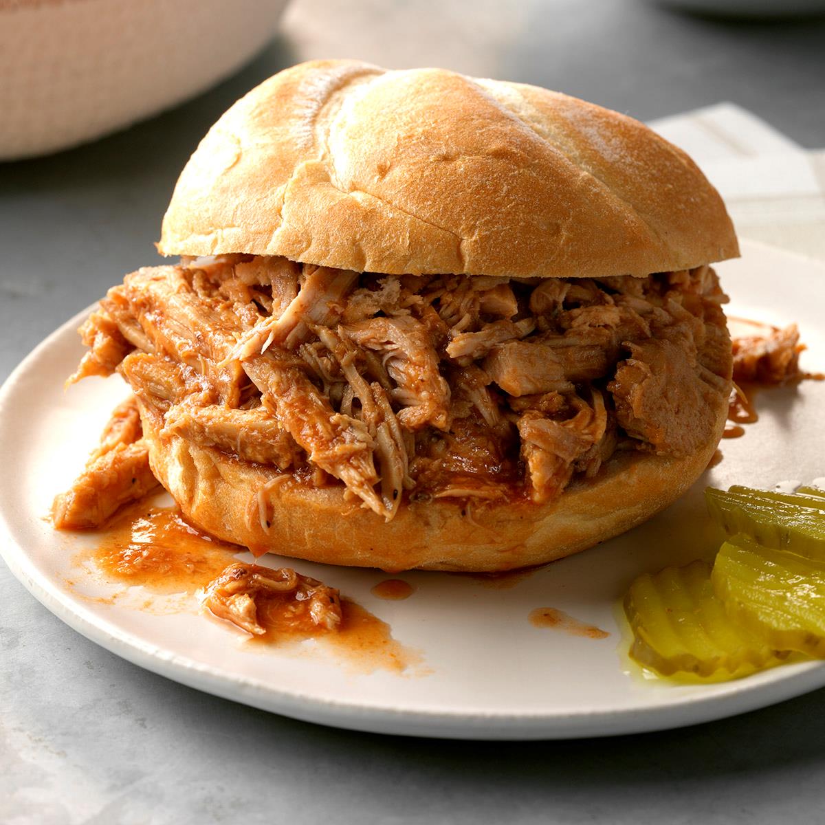 Slow-Cooked Pork Barbecue Recipe | Taste of Home