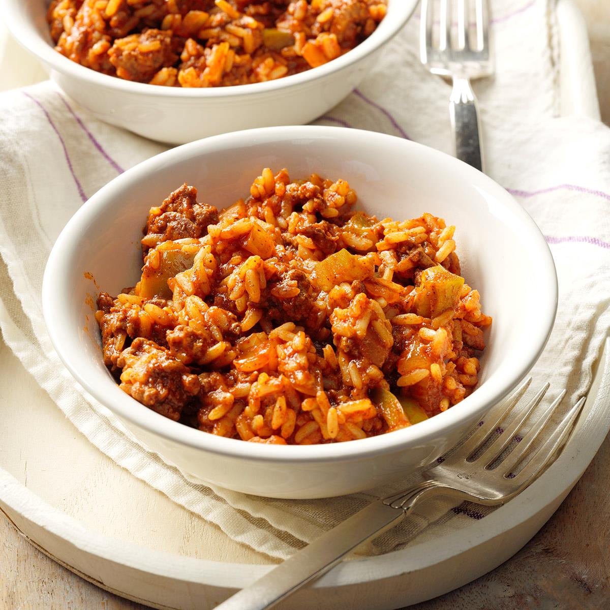 Spanish Rice with Ground Beef Recipe | Taste of Home