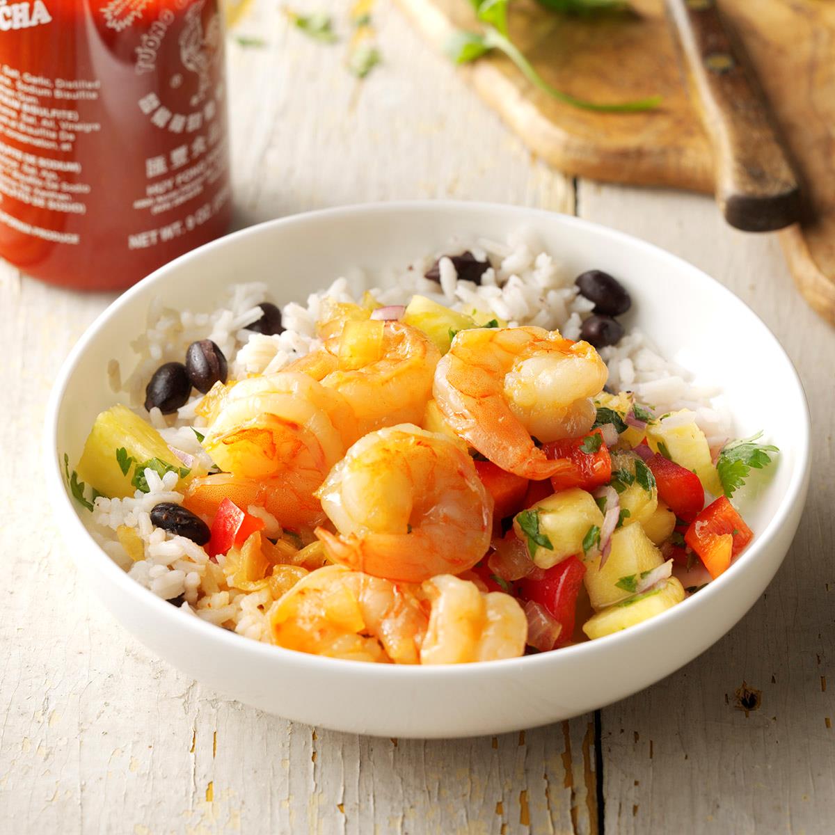 Spicy Sweet Shrimp with Pineapple Salsa Recipe Taste of Home