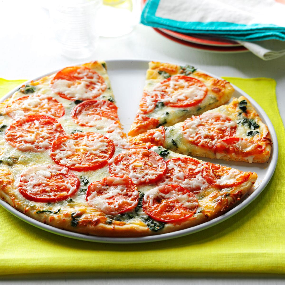 Spinach Pizza Recipe Taste of Home