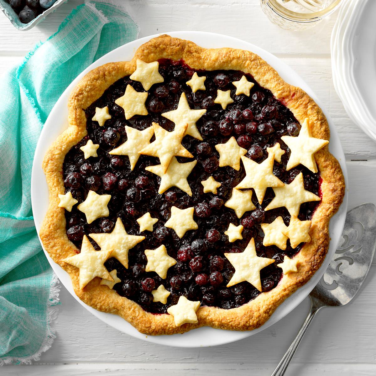 Star-Studded Blueberry Pie Recipe | Taste of Home