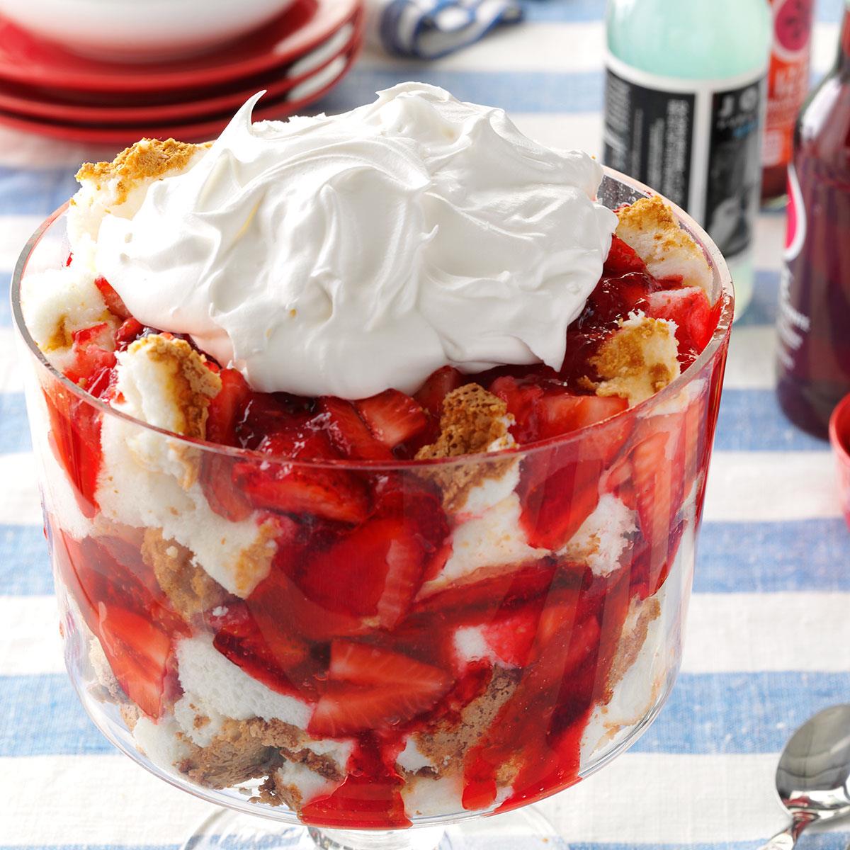 Strawberry Angel Trifle Recipe | Taste of Home