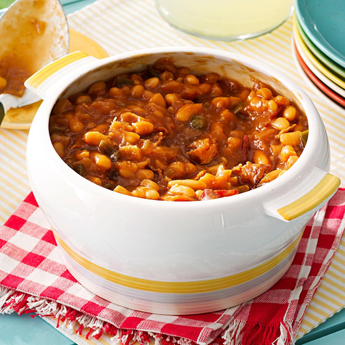 Sweet & Hot Baked Beans Recipe Taste of Home