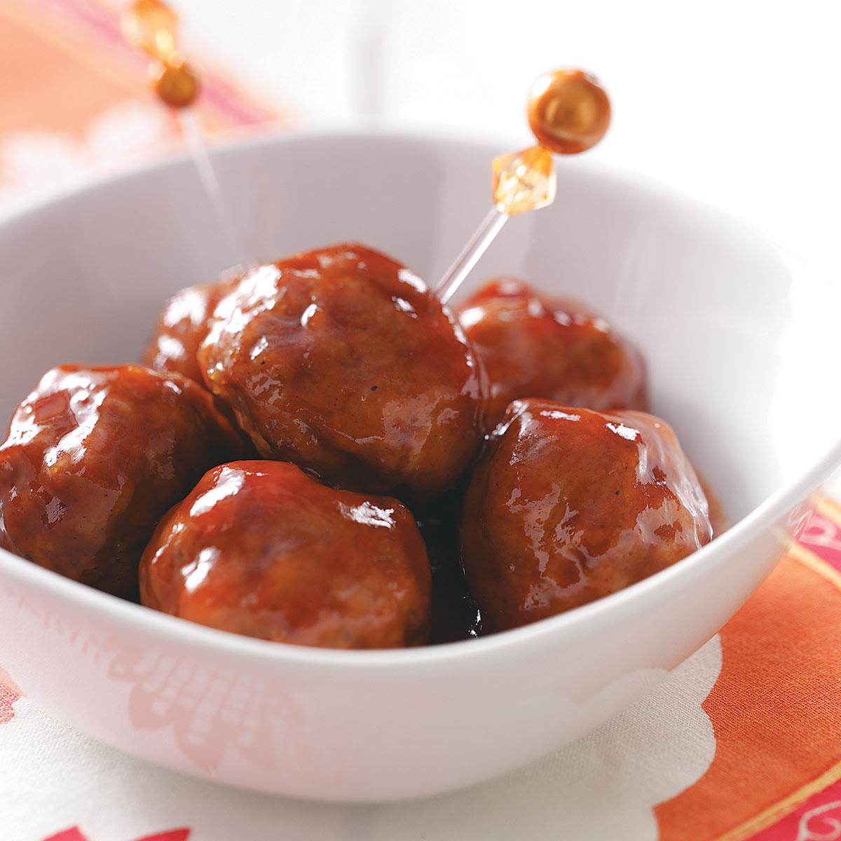Sweet N Spicy Meatballs Recipe Taste Of Home