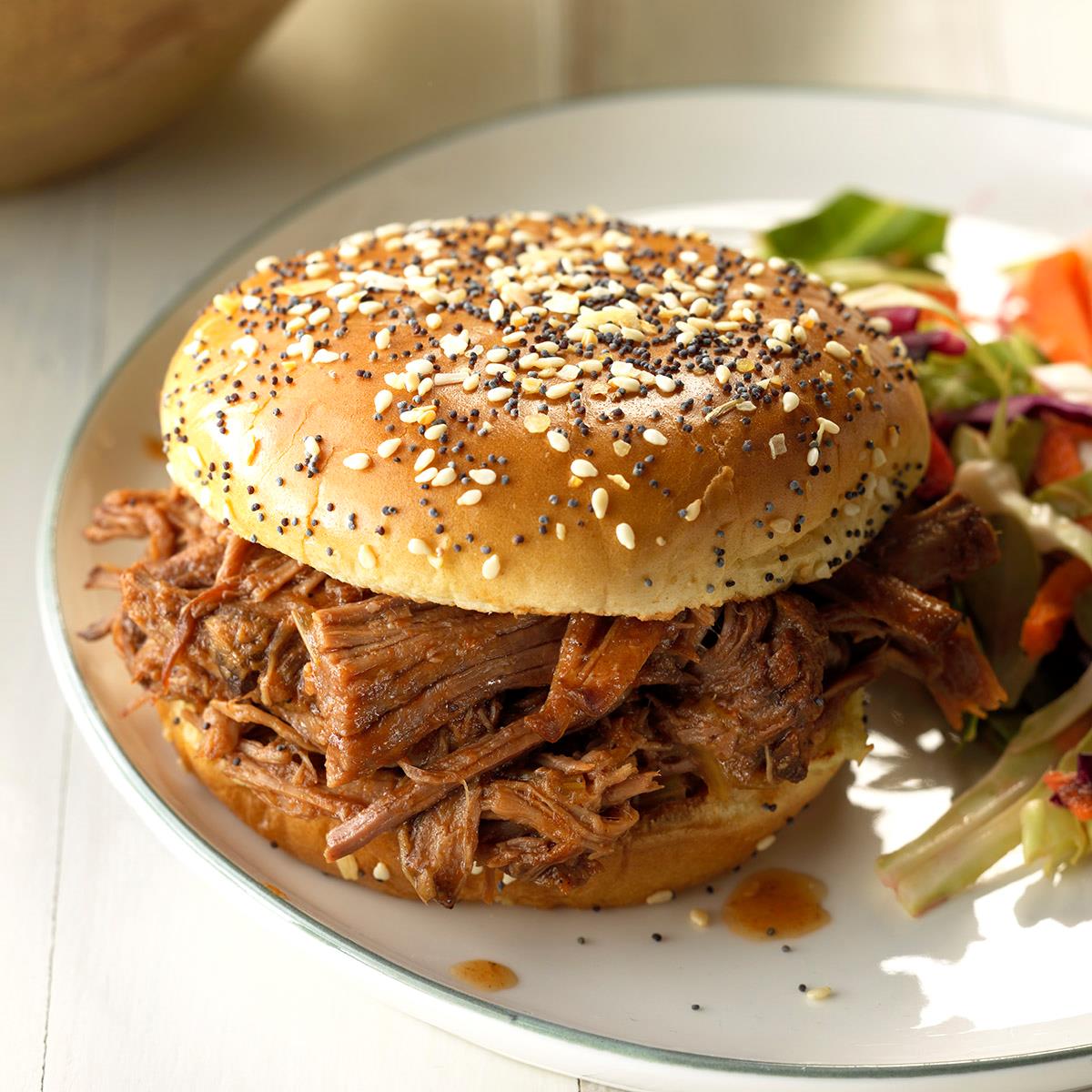 Tangy Barbecue Sandwiches Recipe | Taste of Home