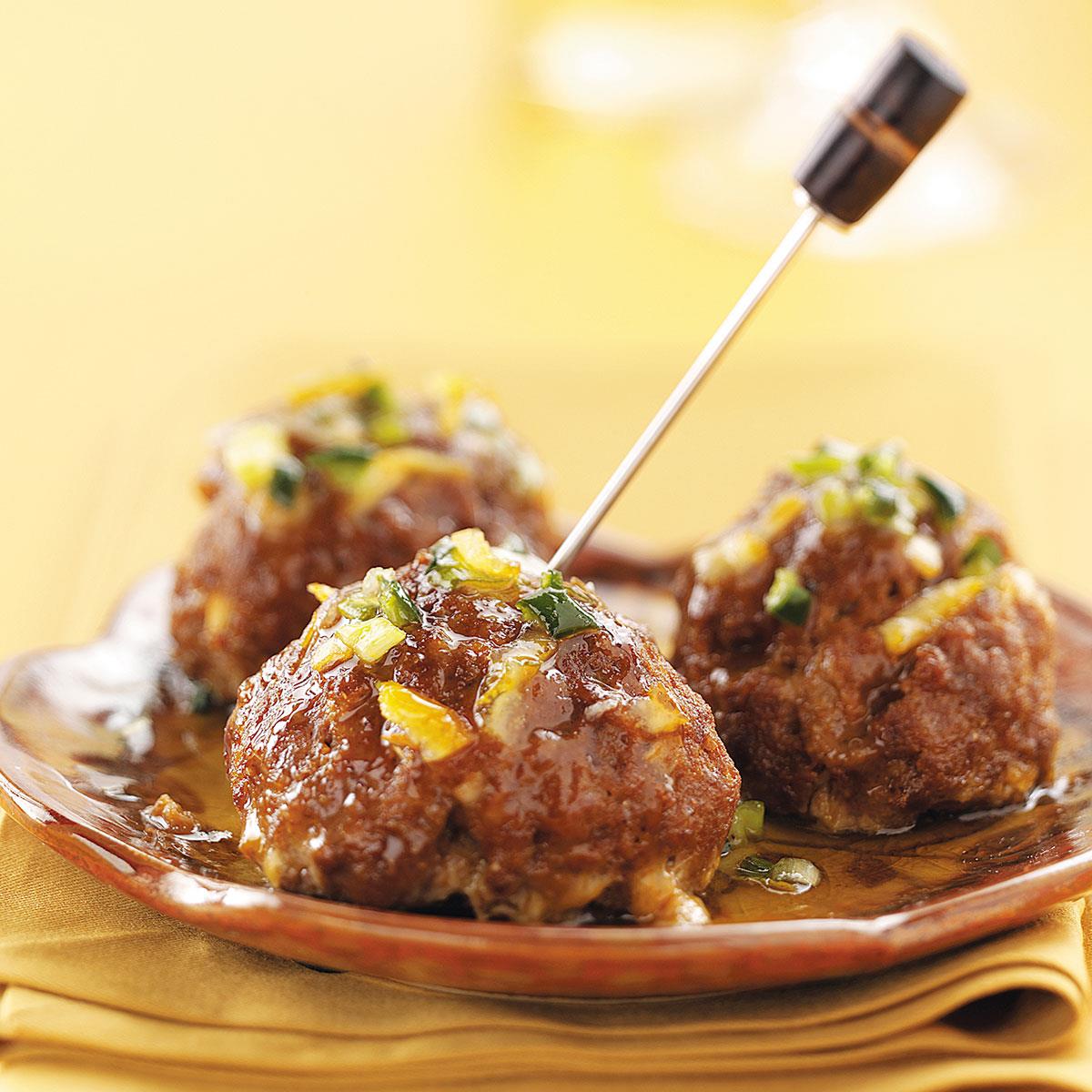 Tapas Meatballs with Orange Glaze Recipe Taste of Home