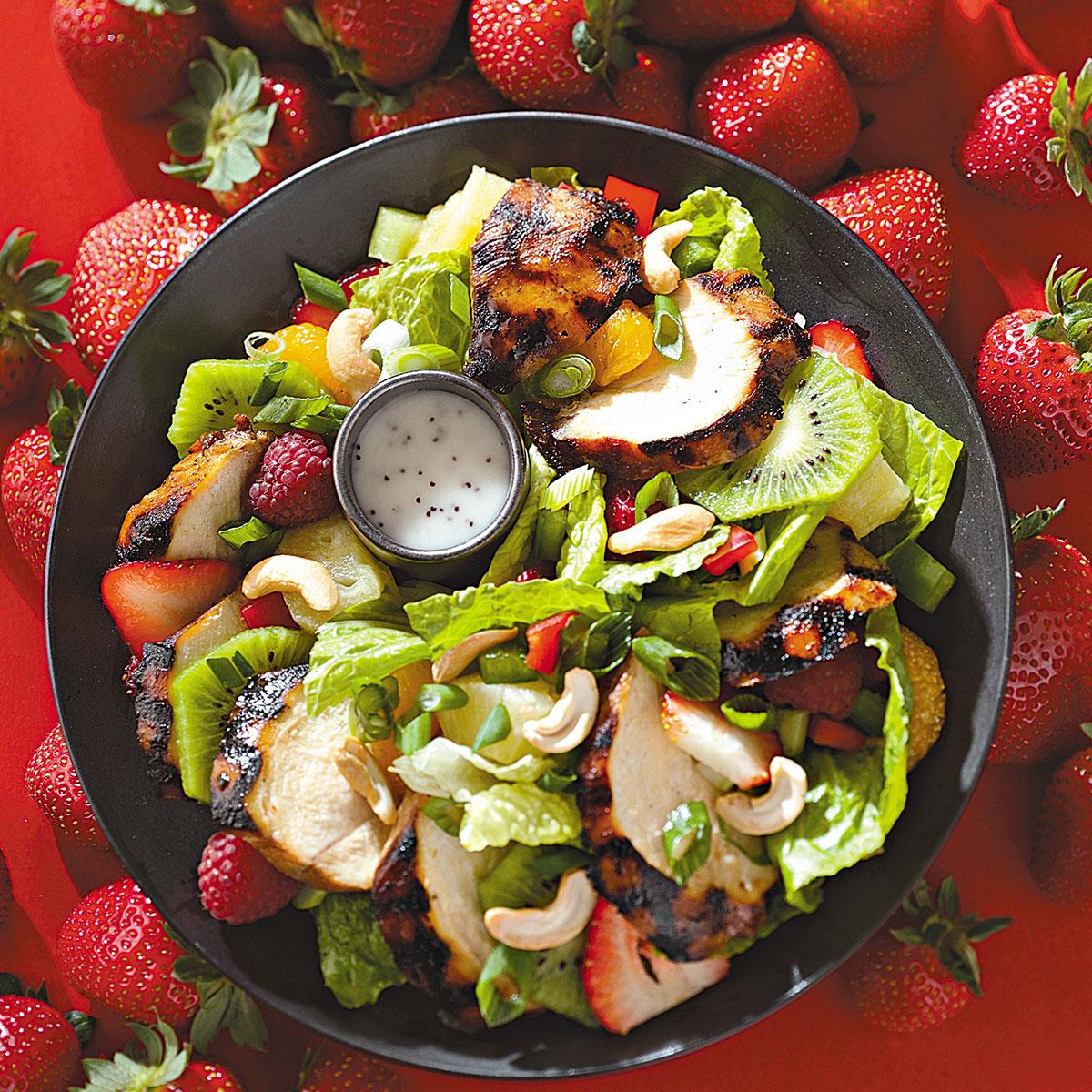 Teriyaki Chicken Salad with Poppy Seed Dressing Recipe  Taste of Home