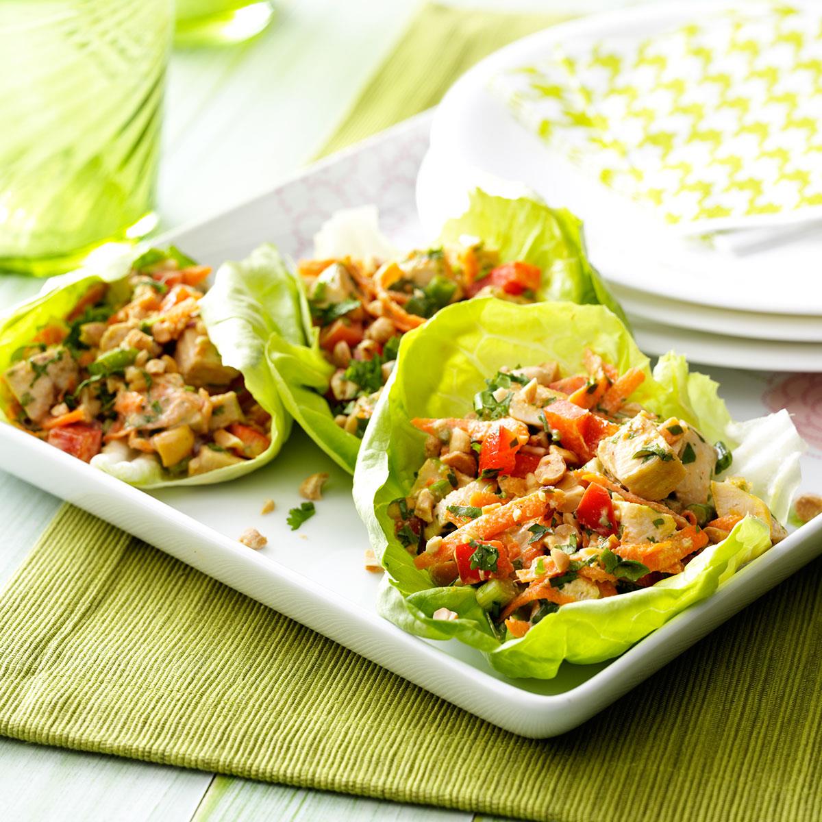 Thai Chicken Lettuce Wraps Recipe Taste Of Home 8816