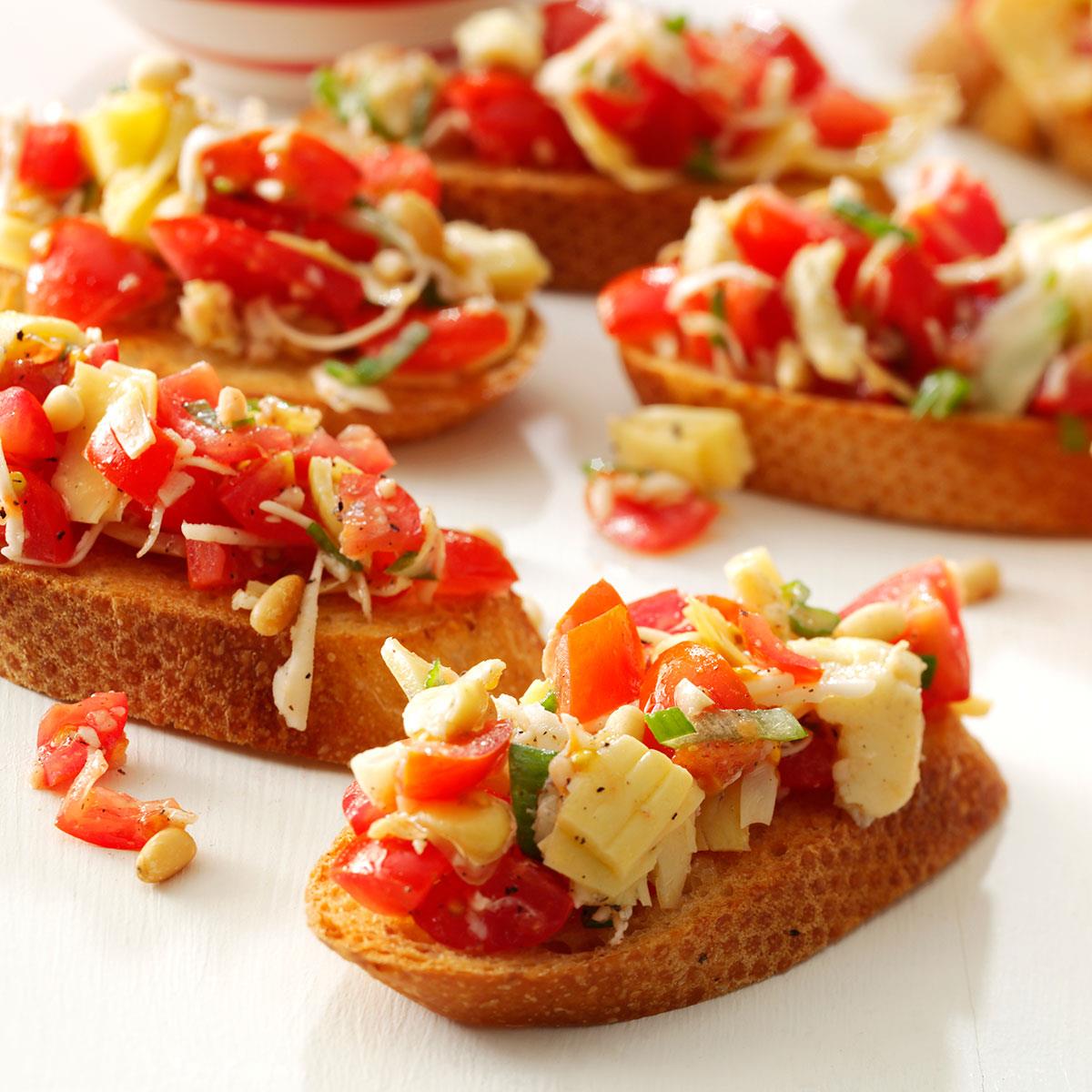 Tomato & Artichoke Bruschetta Recipe Taste of Home