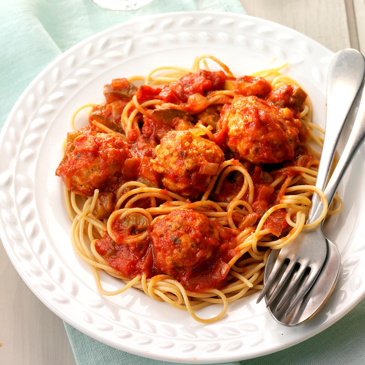 Turkey Meatballs and Sauce Recipe Taste of Home