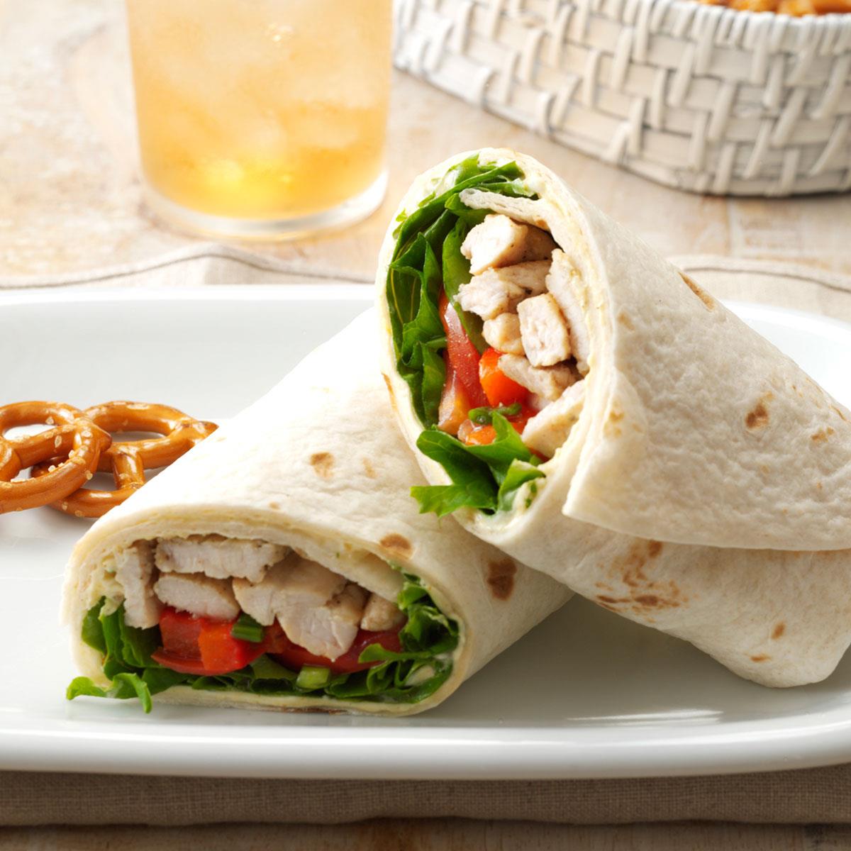 Warm Turkey & Tomato Wraps Recipe Taste of Home