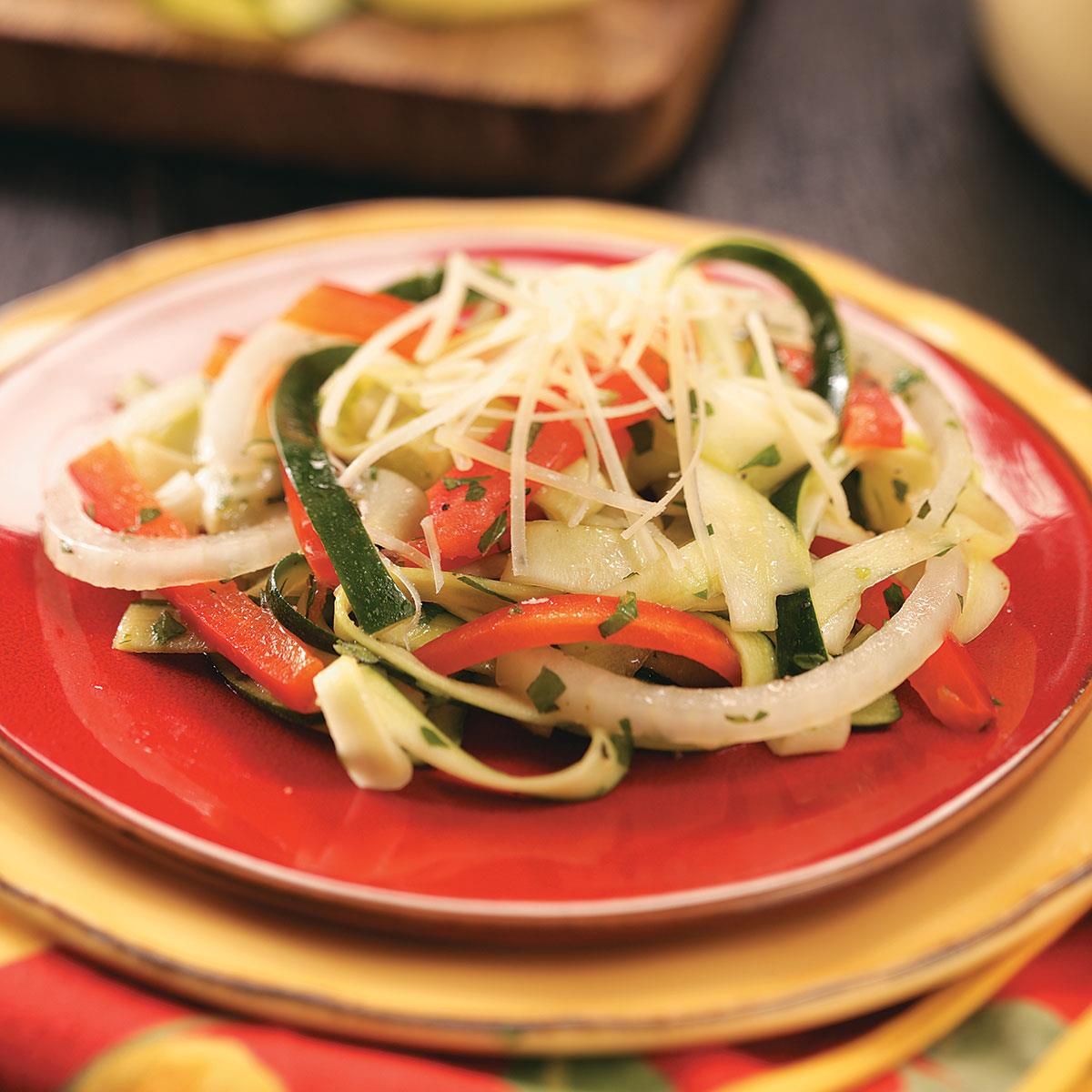 Zucchini "Linguine" Salad Recipe Taste of Home