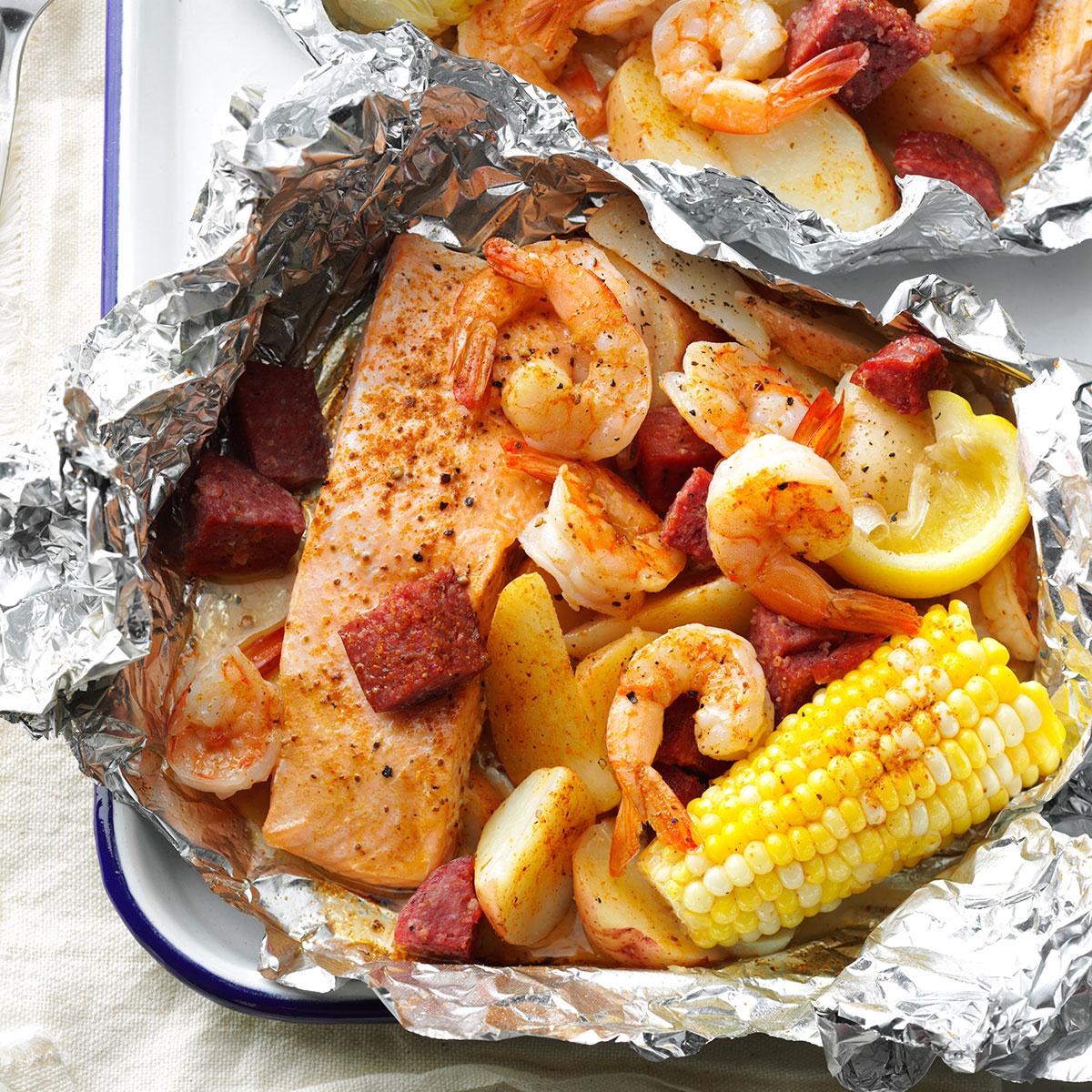 Cajun Boil on the Grill Recipe | Taste of Home