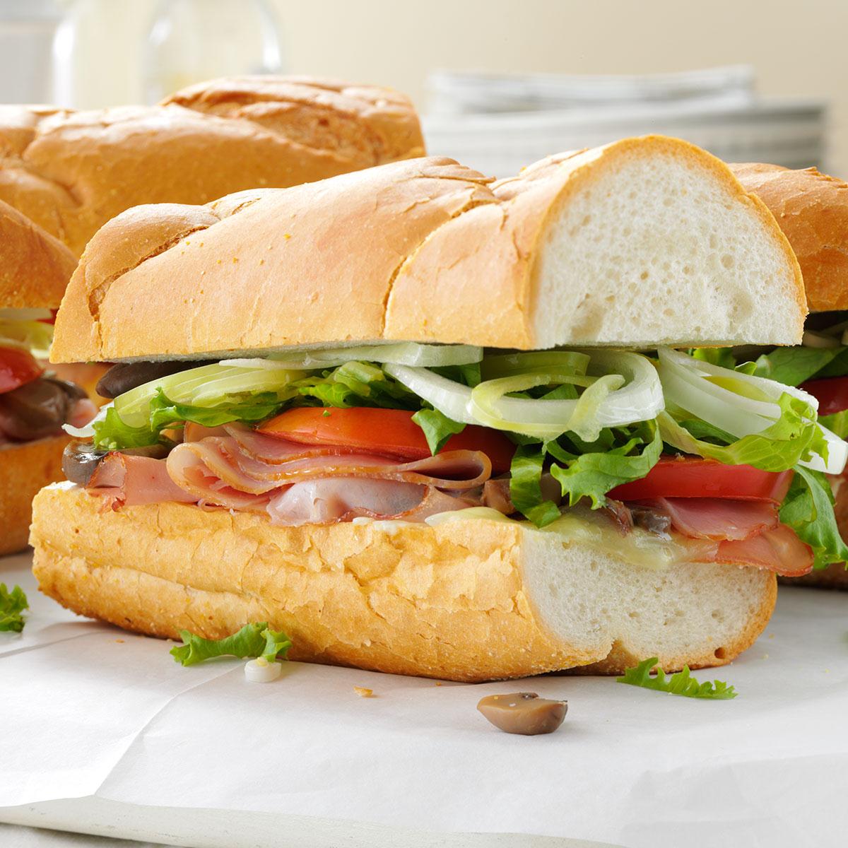 Summer Sub Sandwich Recipe  Taste of Home