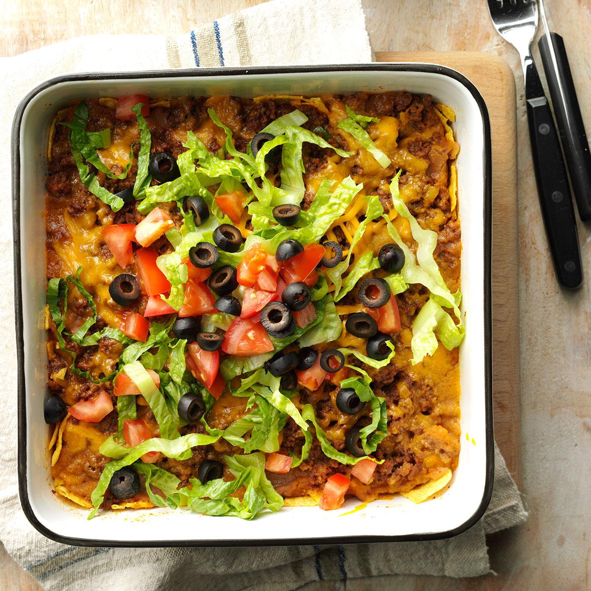 Taco Salad Casserole Recipe Taste of Home