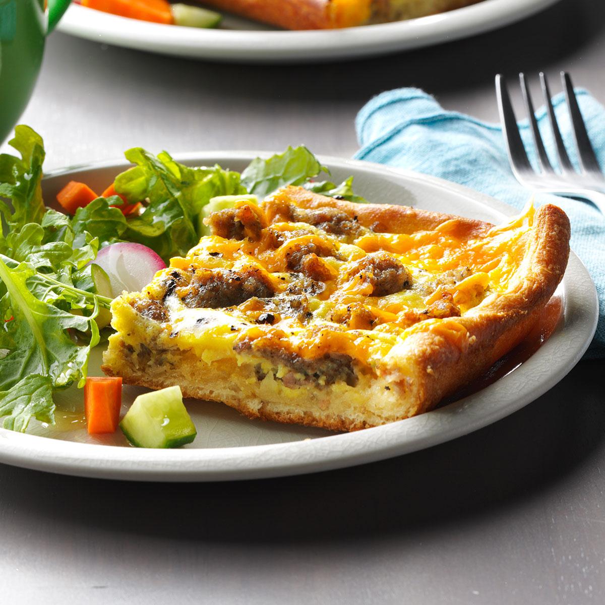 0melette Rezept - Red Onion &amp; Red Leicester Omelette