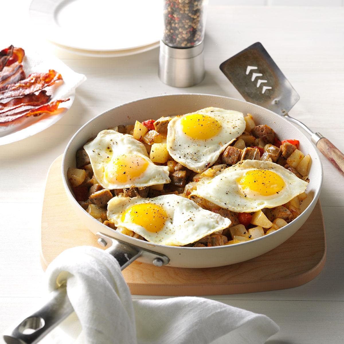 Chicken Sausage & Potato Hash Recipe Taste of Home